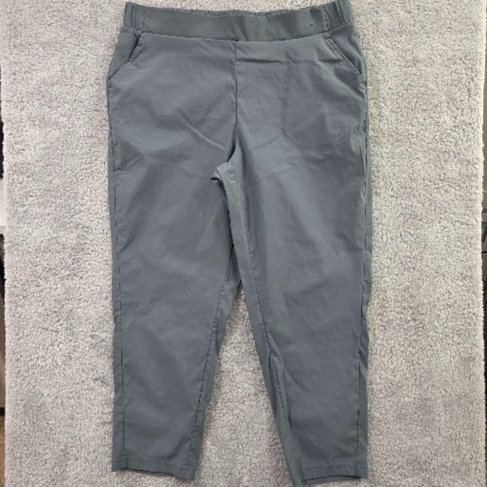 Modern Ambition Pants Women's XXL Gray Pull On Elastic Waist Tapered Stretch